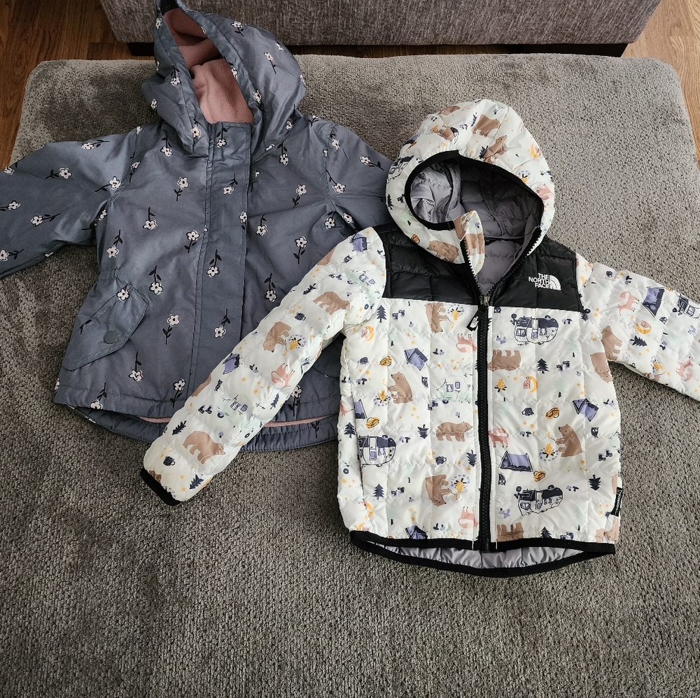 North Face toddler winter coat 3T Carters fleece lined 3T
